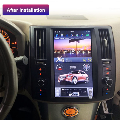 64G Infiniti FX45 Android Touch Screen Head Unit Tesla Style 12.1 اینچی