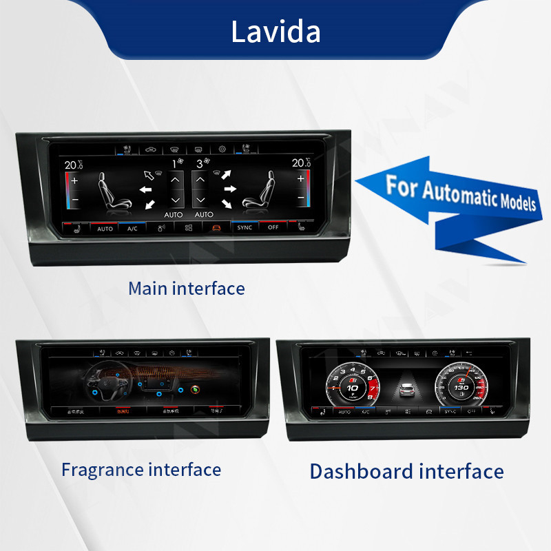 پانل 6.9 اینچی Carplay Auto Radio Klimaanlage برای فولکس واگن Lavida Bora Golf 7