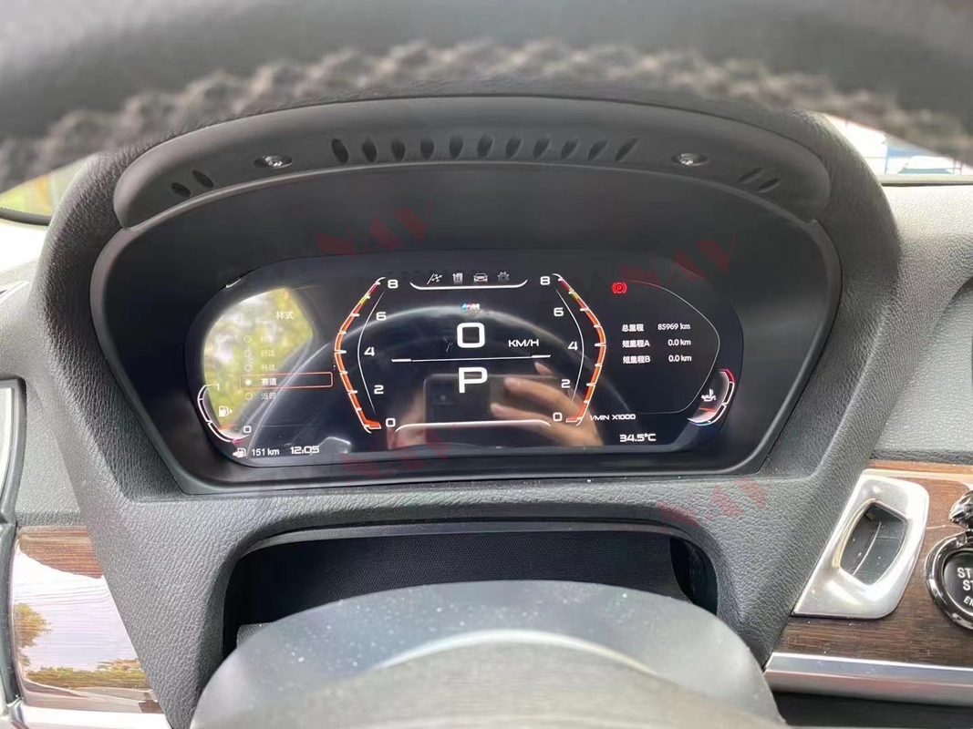 داشبورد ماشین LCD سفارشی خوشه دیجیتال ساخته شده در 1DIN برای BMW E60 E70 E71