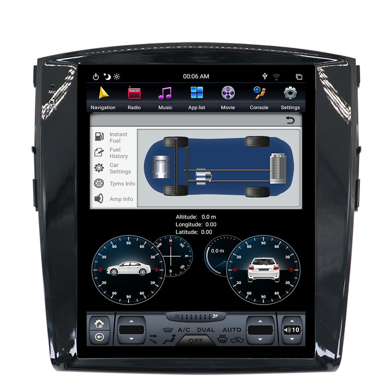 64 گیگابایت صفحه نمایش لمسی هد یونیت استریو خودرو اندروید 9 برای میتسوبیشی پاجرو V97 V93
