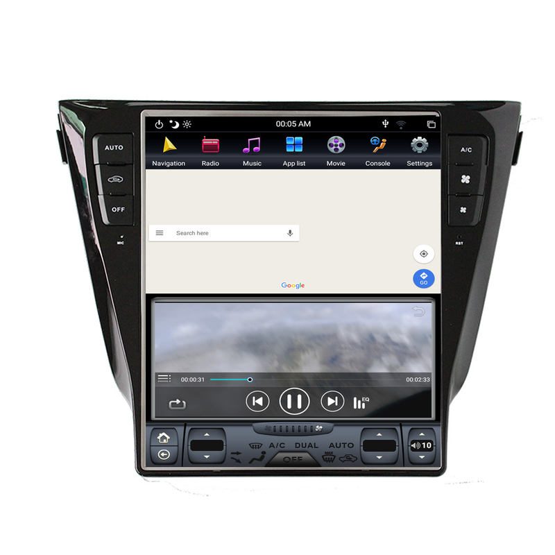 2013 2019 قشقایی Nissan Sat Nav Android 9.0 PX6 50W Vertical Tesla Screen