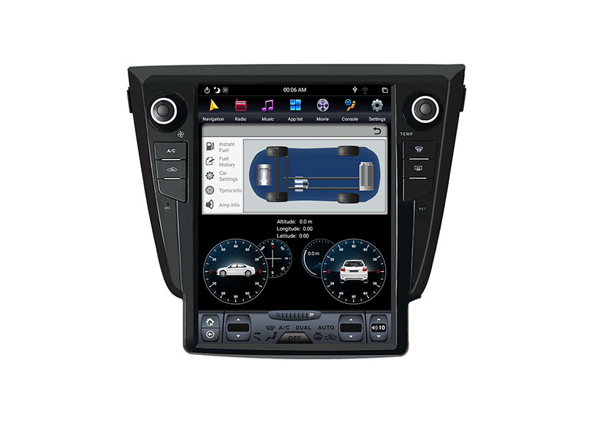 12.1 اینچ 128G Nissan X Trail Android Radio PX6 Car Android Media Player