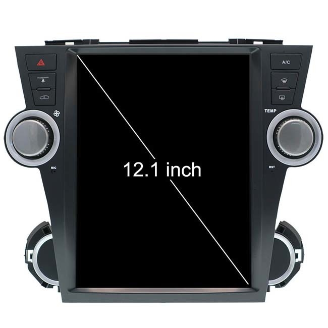 سیستم ناوبری 12.1 اینچی تویوتا هایلندر 2013 Android Head Unit PX6