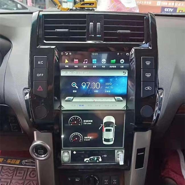 NXP6686 Toyota Prado Head Unit Single Din Android Car Stereo 13.6 اینچی