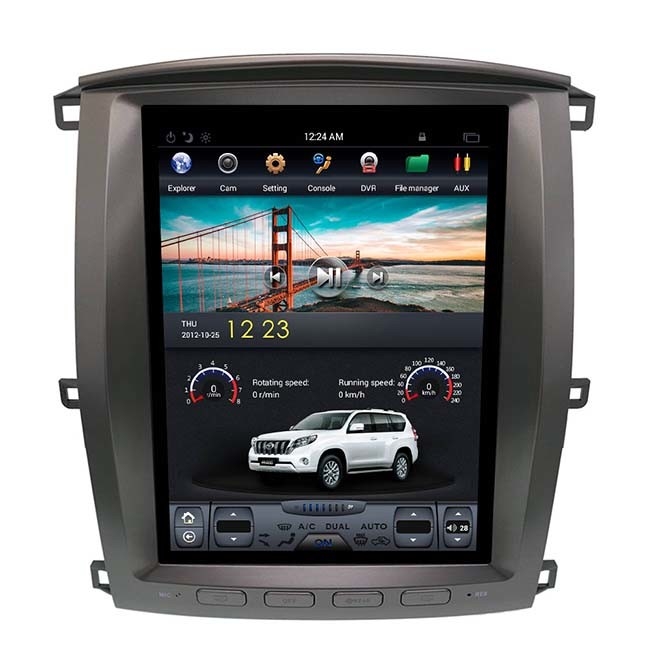 12.1 اینچ PX6 Tesla Style Head Unit Land Cruiser 64GB Car GPS Player