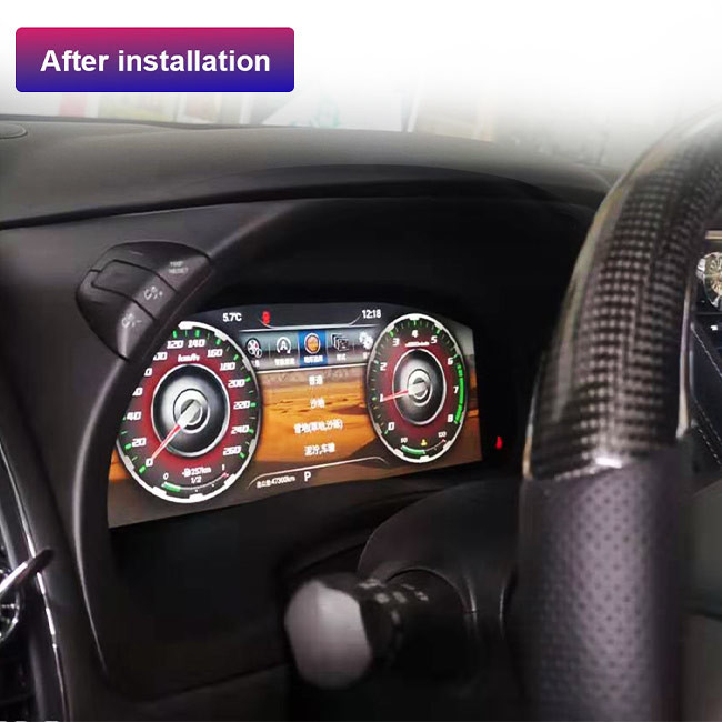خوشه پنل ابزار LCD 13.6 اینچی برای Nissan Patrol Y62 Android 9 Tesla Screen Car