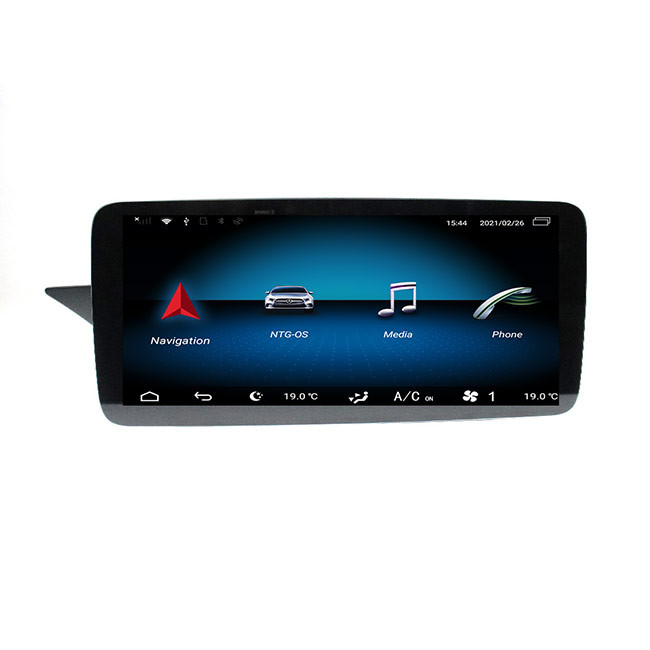 12.3 اینچ هد یونیت مرسدس بنز Single Din Android 10.0 45V Car GPS Radio