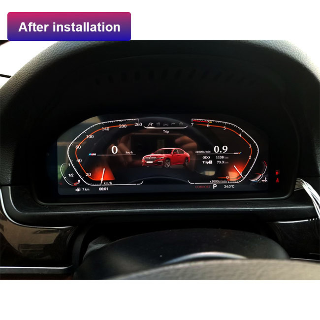 نمایشگر داشبورد دیجیتالی لینوکس BMW برای واحد کلاستر ابزار ال سی دی خودرو BMW
