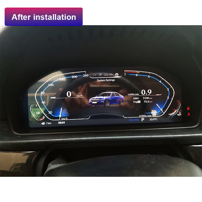 نمایشگر داشبورد دیجیتالی لینوکس BMW برای واحد کلاستر ابزار ال سی دی خودرو BMW